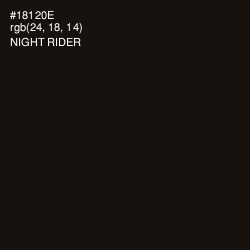 #18120E - Night Rider Color Image